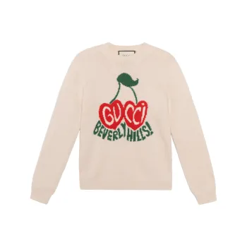 GUCCI Cherries Logo Intarsia Jumper