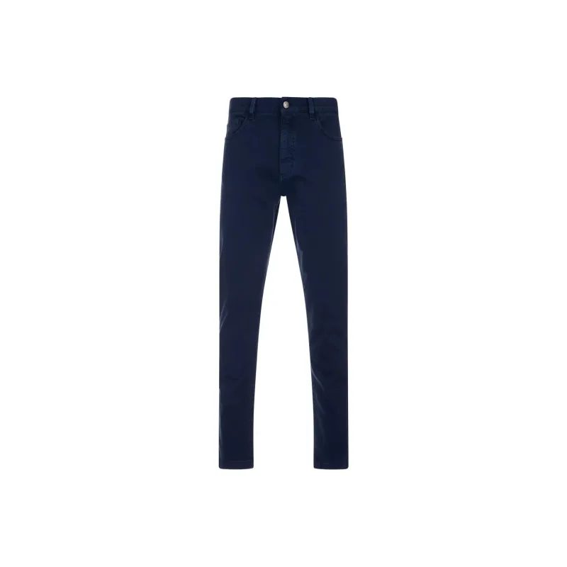 Zzegna Logo patch Mid rise Jeans-0