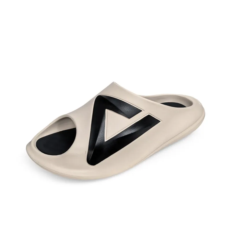 PEAK Very Small Fat Drag Sports Slippers Men's Ivory Yellow-2