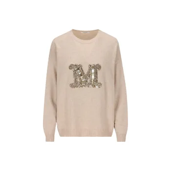 MaxMara Logo Embellished Knitted Jumper
