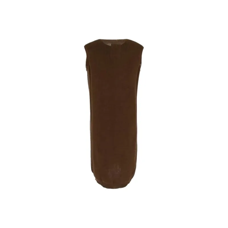 UMA WANG Sleeveless Dress Women's Brown-1