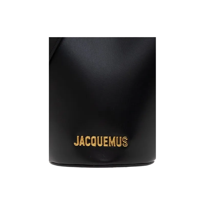 Jacquemus Calfskin Bucket Bag, Shoulder Bag, Crossbody Bag, Handbag Mini Women's Black-3