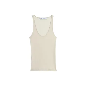 ZARA Tank Top Women's Raw White