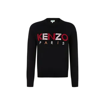 KENZO Letter Logo Sweaters Women's Black