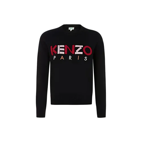 KENZO Letter Logo Sweaters Women's Black