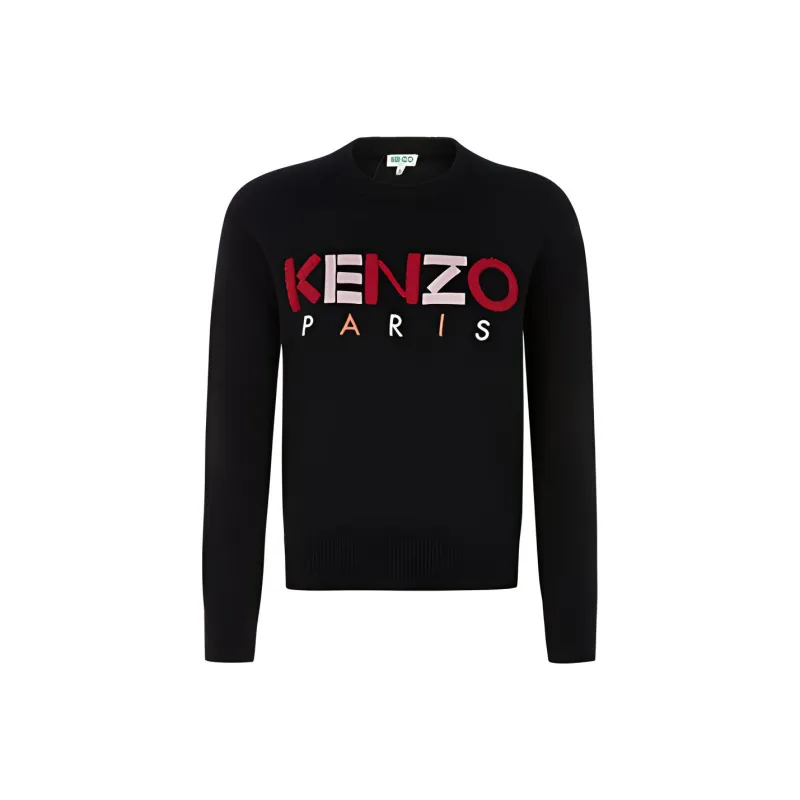 KENZO Letter Logo Sweaters Women's Black-0