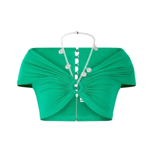 Paco Rabanne Crop Tops Women's Emeralds