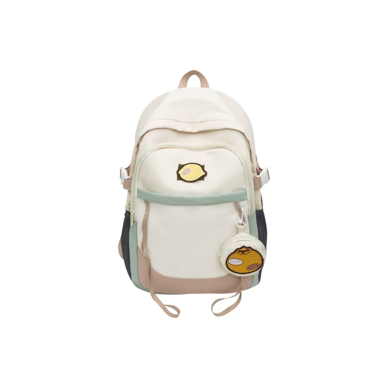 Dusen Kangaroo Nylon Backpack Unisex Black/Red/Orange/Khaki/Green-15