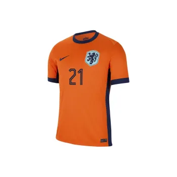 Nike Frenkie De Jong Netherlands National Team 2024 Stadium Home Men's Nike Dri FIT Soccer Jersey