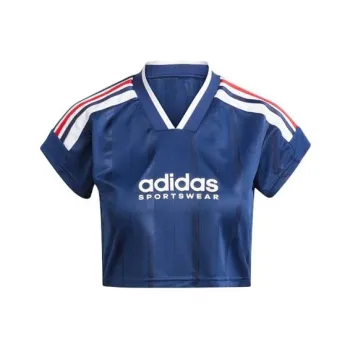 Adidas Free Shipping With AdiClub Tiro Cut 3 Stripes Crop Jersey