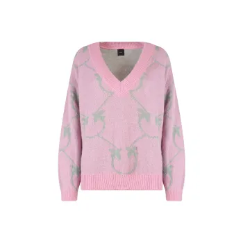 PINKO FW22 Sweater Women's Peach Pink