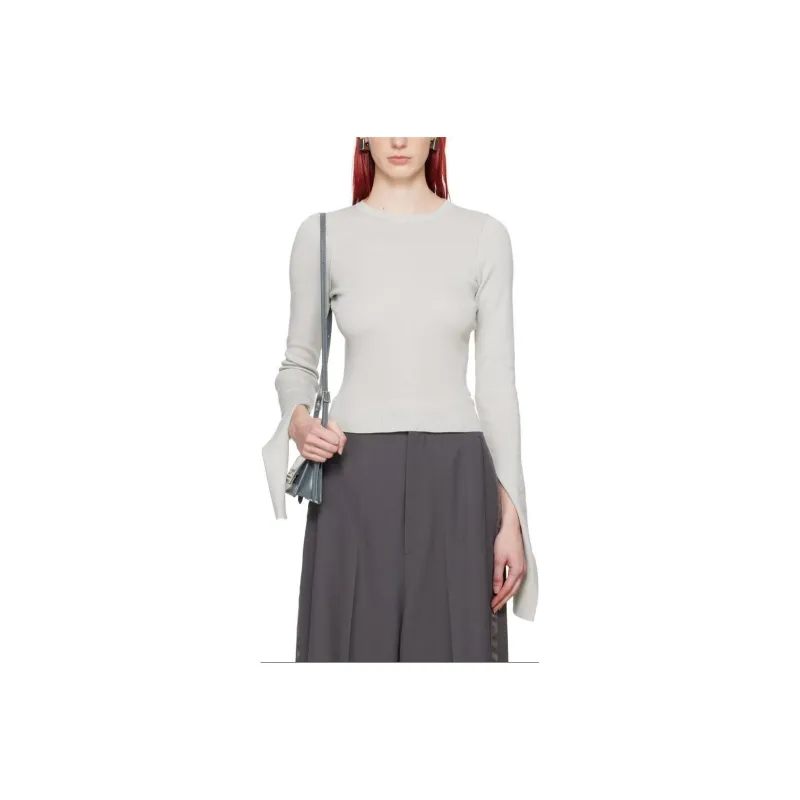MM6 Maison Margiela Sweater Women's Light Gray-0