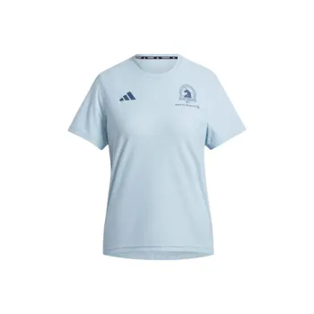 Adidas Boston Marathon 2024 Own The Run Tee T Shirt Women's Miracle Blue