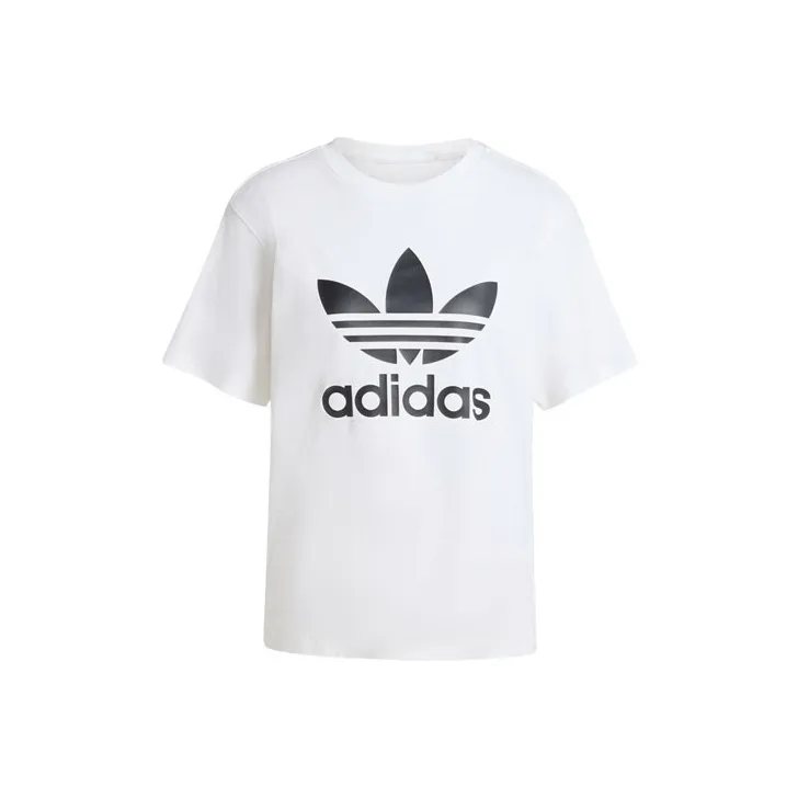 Adidas Originals Drop Shoulder Sleeve T Shirt Women's White-0