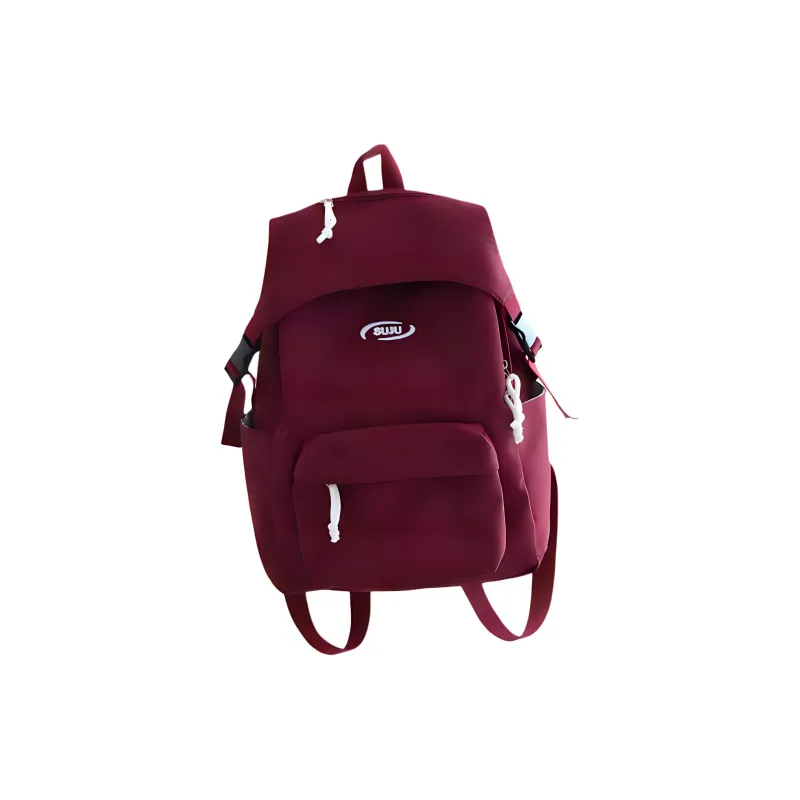 ZOGA Nylon Backpack Unisex Black/White/Red/Blue-3
