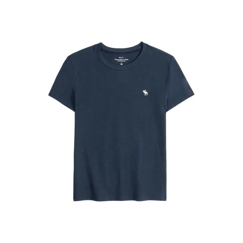 Abercrombie＆Fitch T Shirt Women's Navy Blue-0