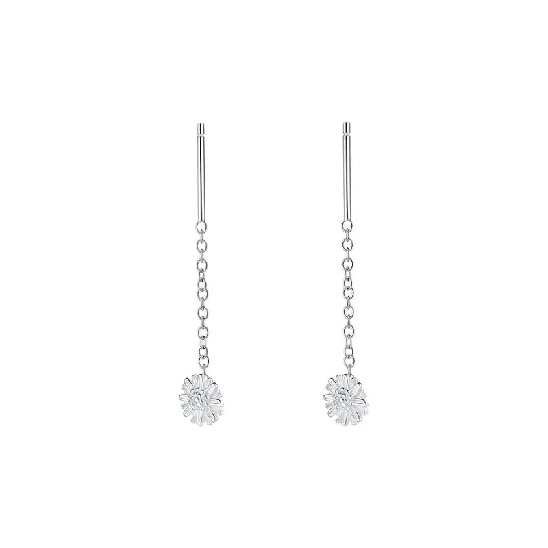GIFT&CO S999 Fine Silver Drop Earrings Women's-1