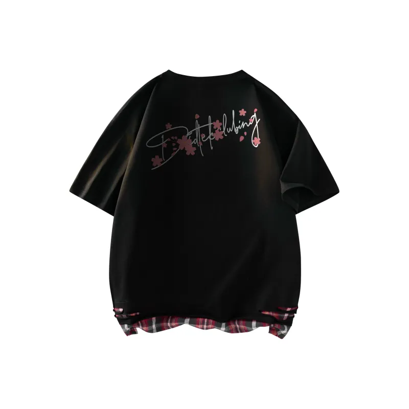 DIDTEK Drop Shoulder Sleeve Short Sleeved T Shirts Unisex-0
