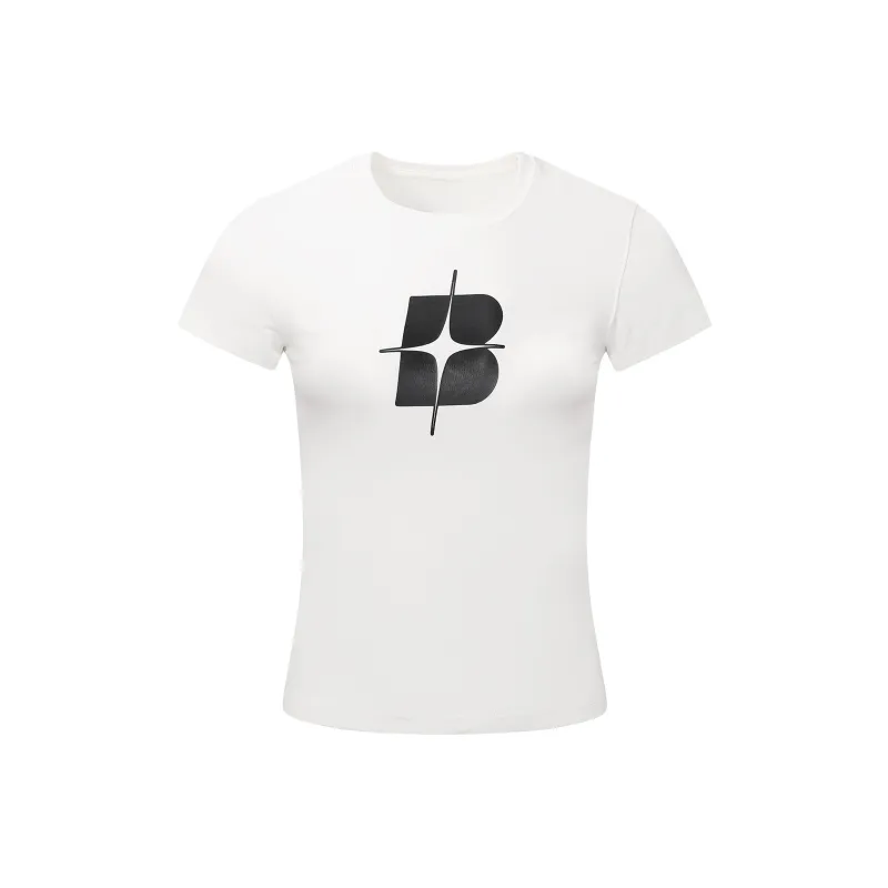 BIPOLAR Drop Shoulder Sleeve Short Sleeved T Shirt Women's-0