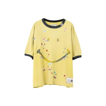 Maison Mihara Yasuhiro Smiley Face print T shirt
