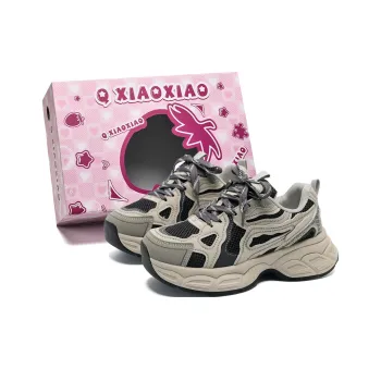 Circle Small Cushioning, Slip Resistant, Breathable, Supportive, Lightweight Low Top Chunky Sneakers Women's