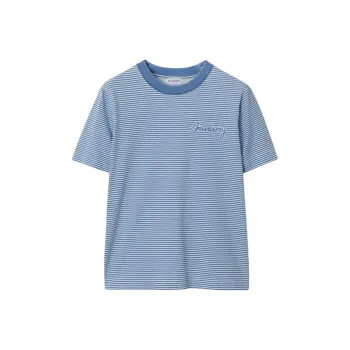 Burberry Striped Cotton T shirt