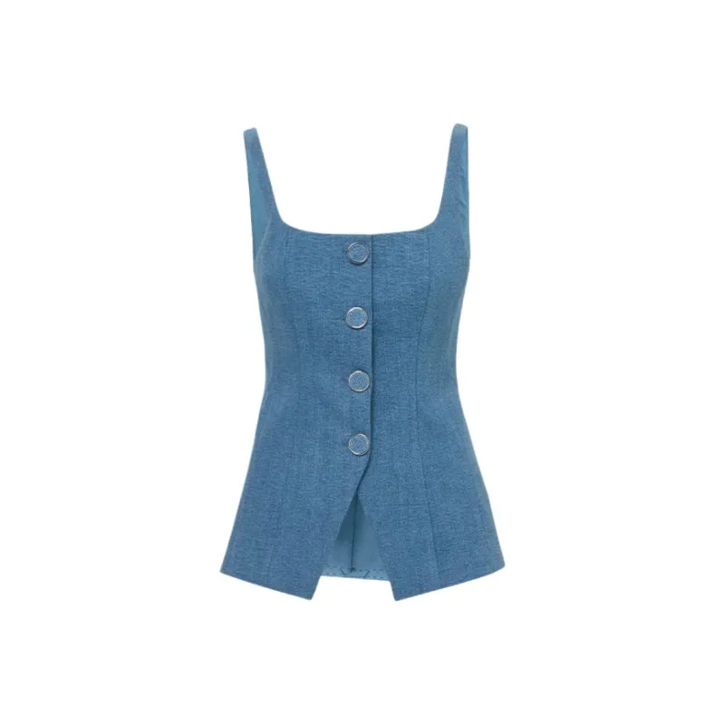 VERONICA BEARD Tank Tops Women's Blue-0