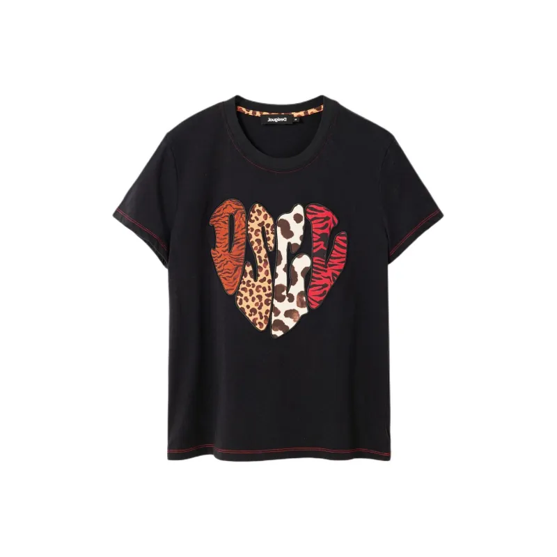 Desigual T Shirts Women's Black-0
