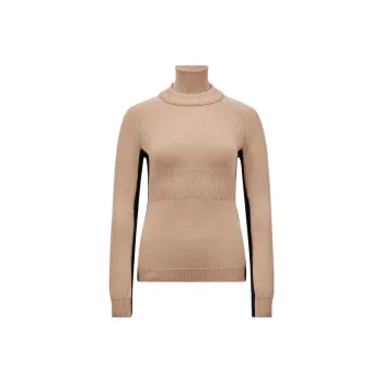 Moncler Layered High Neck Knitted Jumper