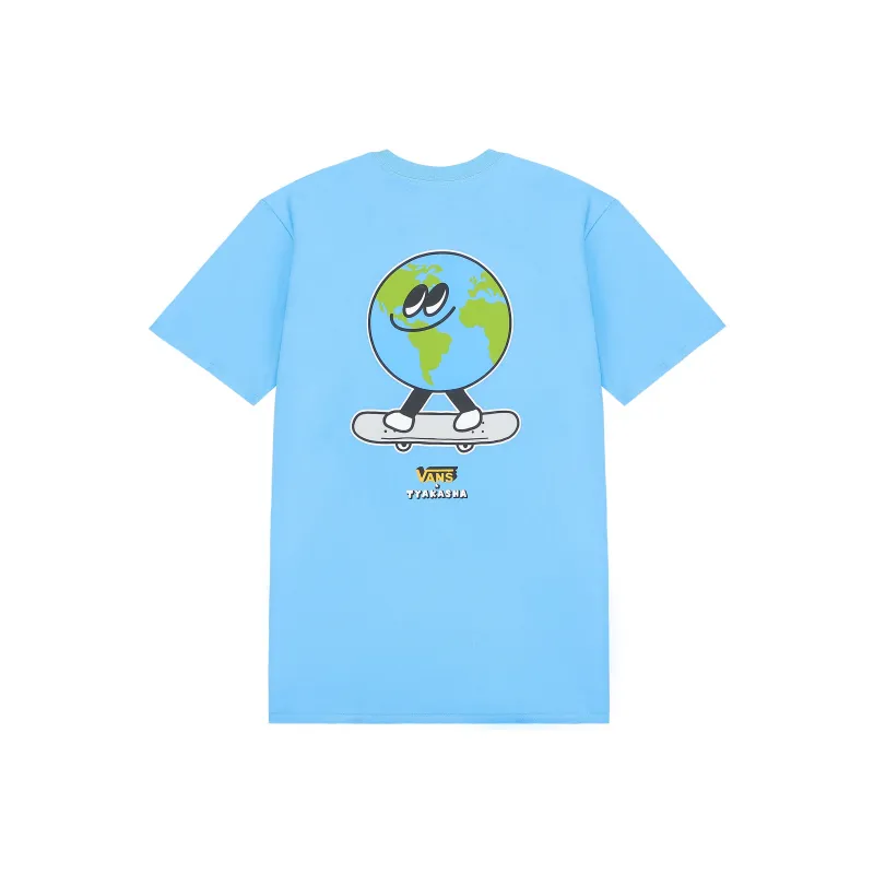 Vans x TYAKASHA Drop Shoulder Sleeve T Shirt Women's Blue-0
