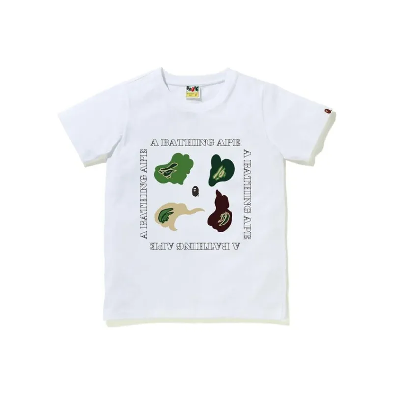A BATHING APE Def Camo Tee White/Multi-6