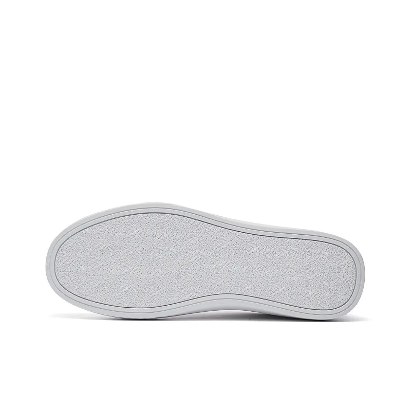 JIETEGONGYANG Lightweight And Breathable Low Top Skateboard Shoes Men's White-6