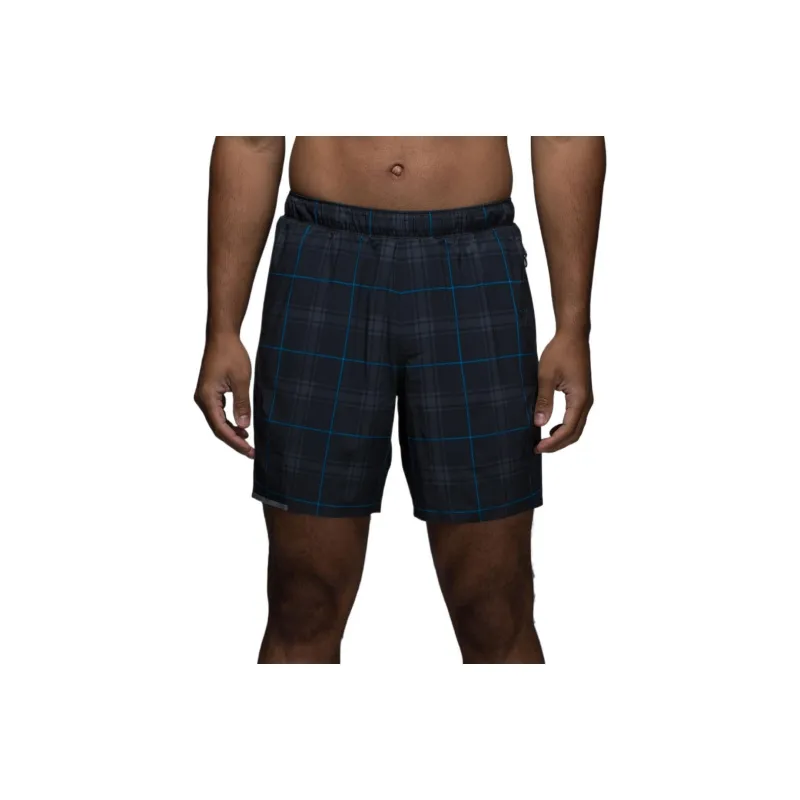Lululemon Surge Sports Shorts Men's Blue Plaid-0
