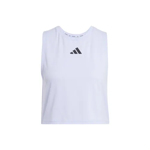 Adidas Free Shipping With AdiClub Power 3 Stripes Boxy Tank Top