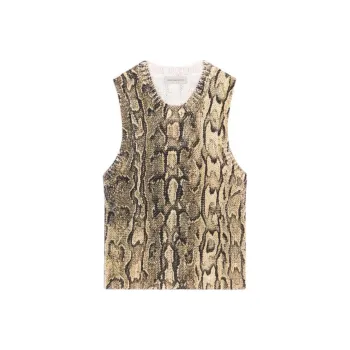 DRIES VAN NOTEN Snake print Top
