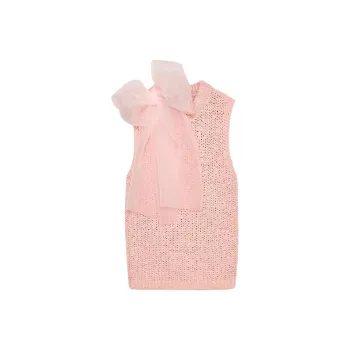 ZARA Tank Tops Women's Rose Red