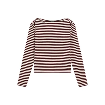 Massimo Dutti T Shirt Women's Dark Red