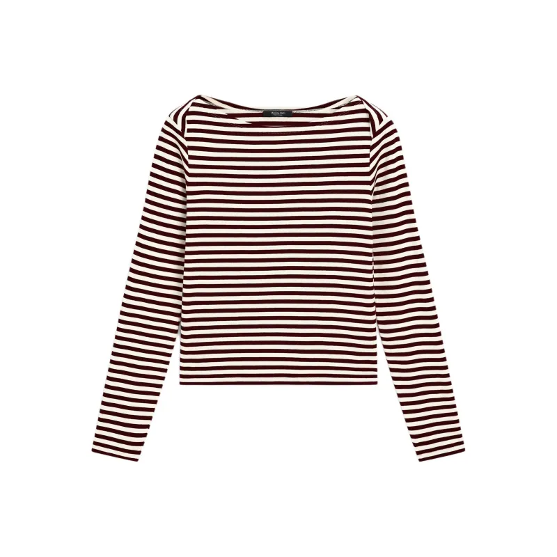 Massimo Dutti T-Shirt Women's Dark Red-0
