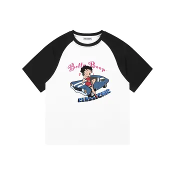 BETTY BOOP T Shirt Women's White/Black
