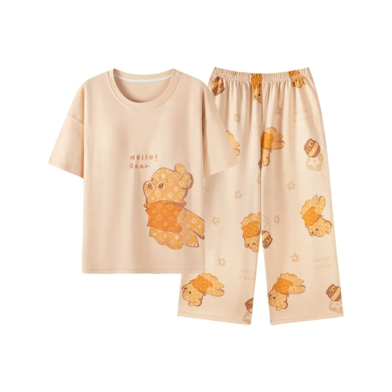 XISHE Pajama Set Women's Ginger Yellow-0