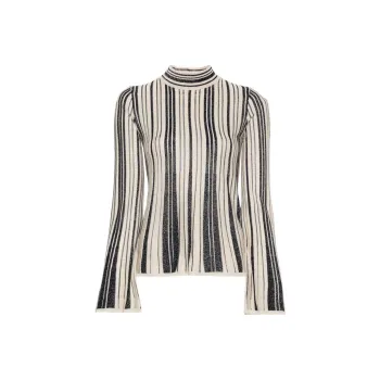 Zimmermann Illustration Embellished Knitted Top