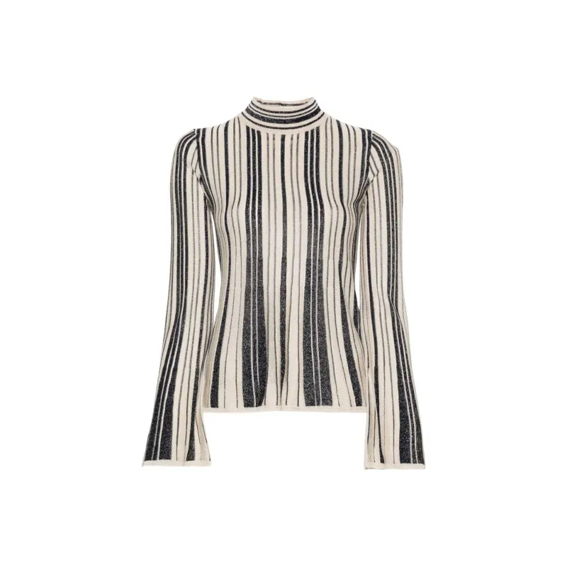 Zimmermann Illustration Embellished Knitted Top-0