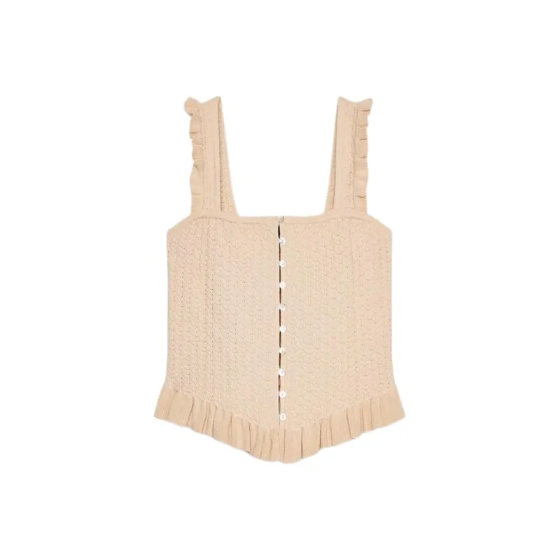 ZARA Tank Top Women's Washable Pink-0