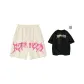 Apricot Pink Shorts (Comes with Black T-Shirt)