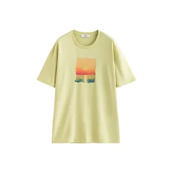 Initial Language T-Shirt Women's Glaze Green