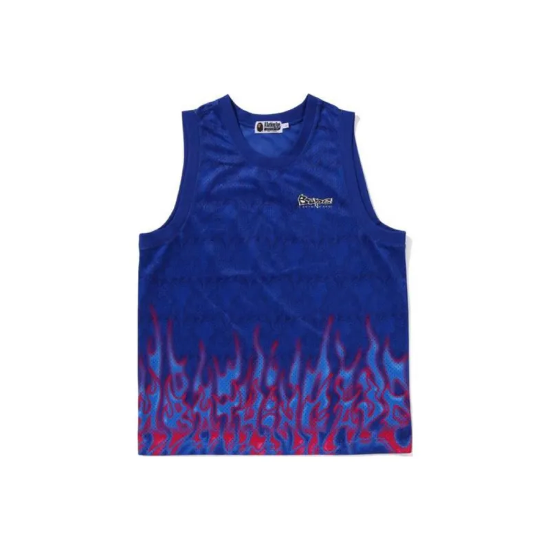 Bape Flame Mesh Vest-0