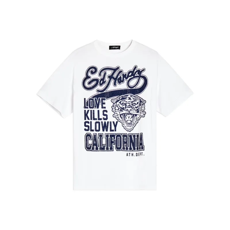 Ed Hardy T Shirts Women's White-0