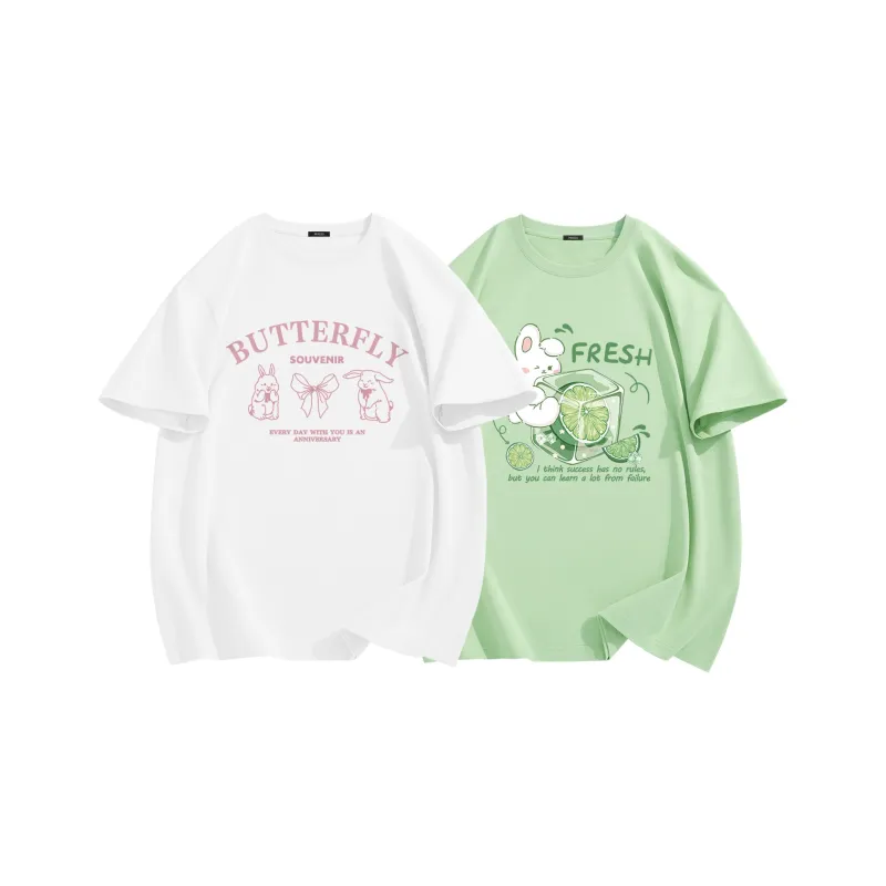 MINISO T Shirt Women's 2 Pack Summer-0