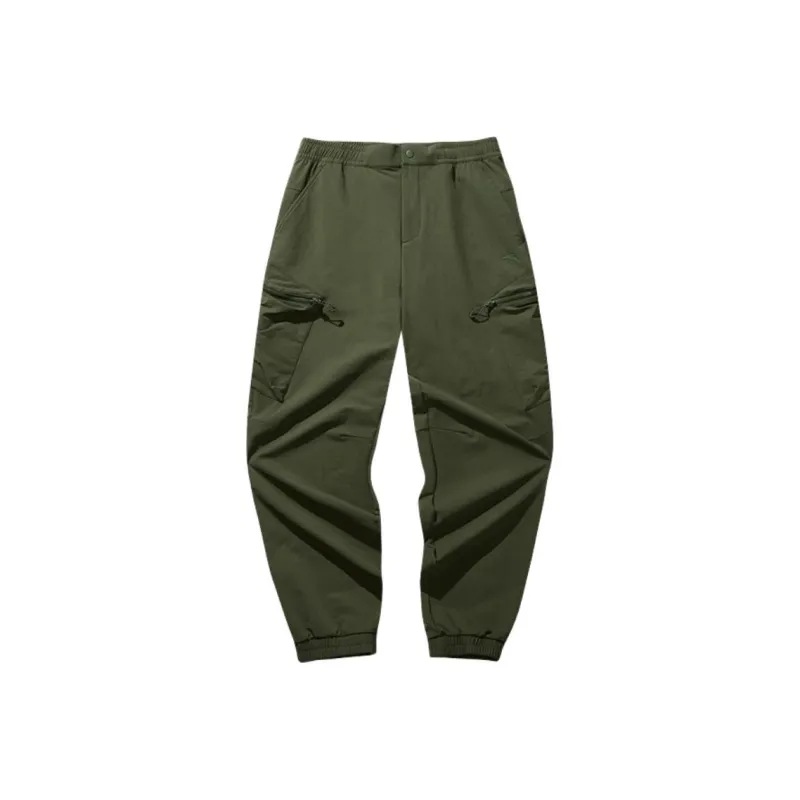 Anta Outdoor Collection Athletic Trousers Men's Nouveau Army Green-0