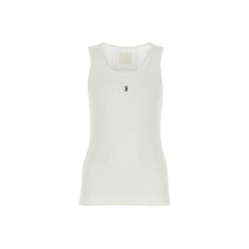 Givenchy Rib Tank Top 'White'-0